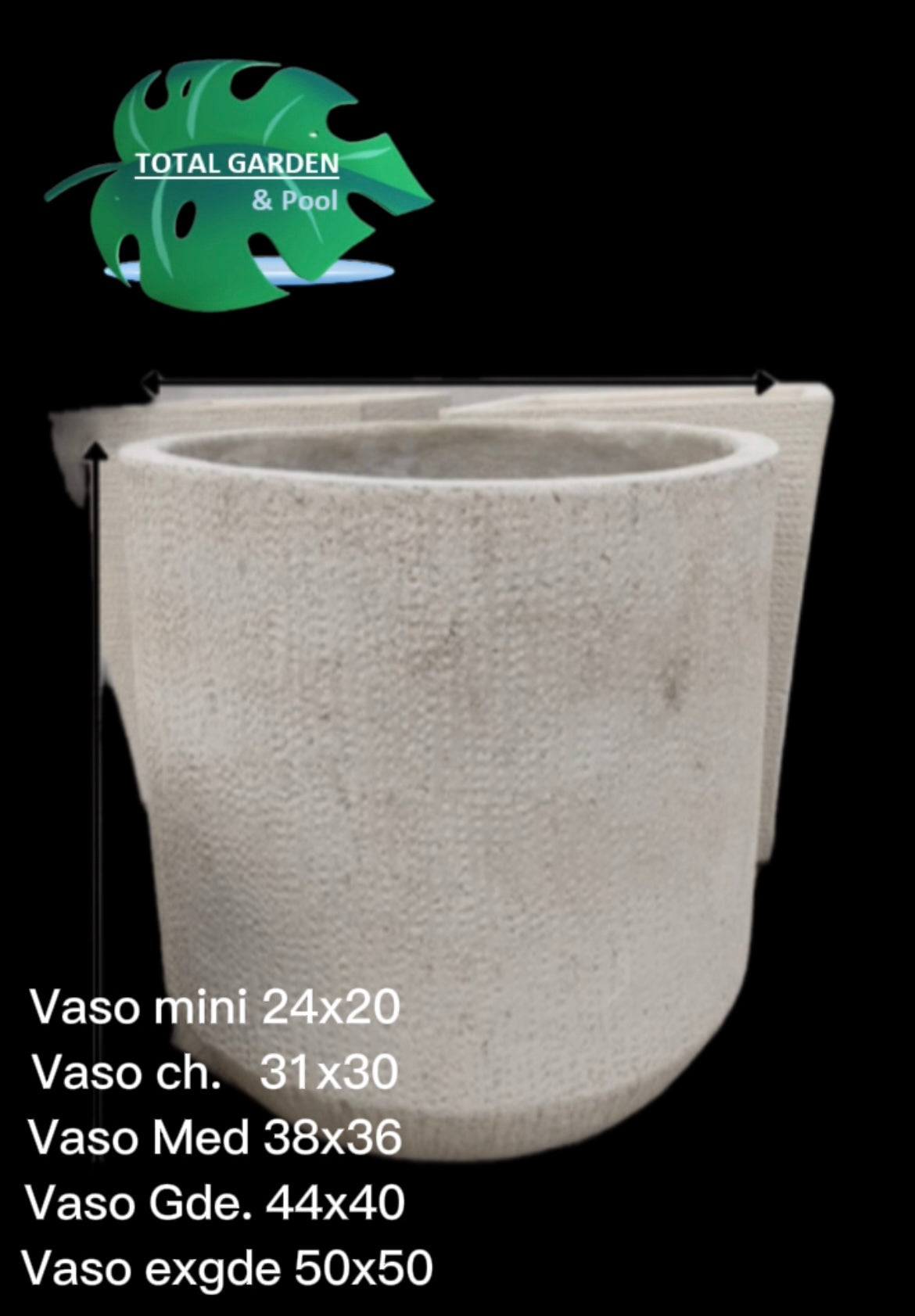 Maceta vaso extra grande