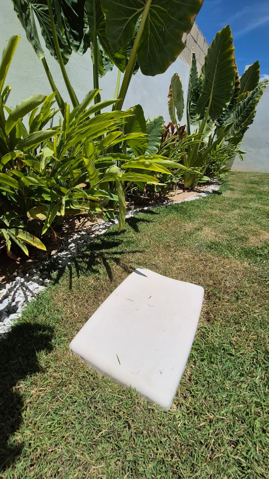 Huella de cemento blanco Rect  33 x 53