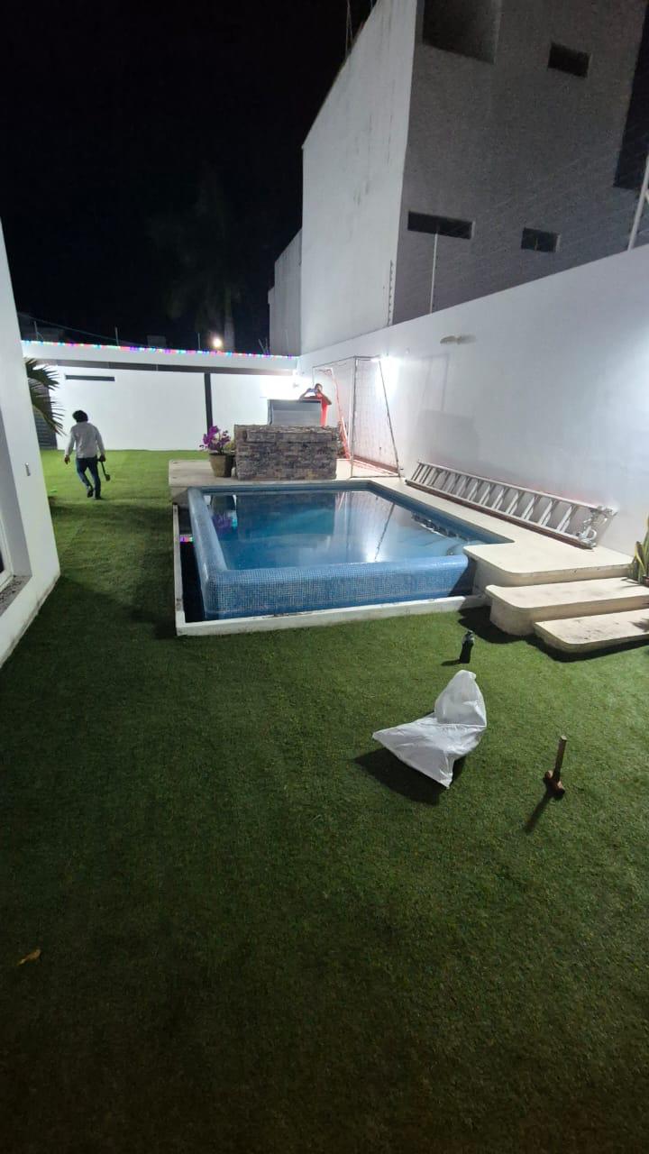 Pasto sintético de 30mm con instalación