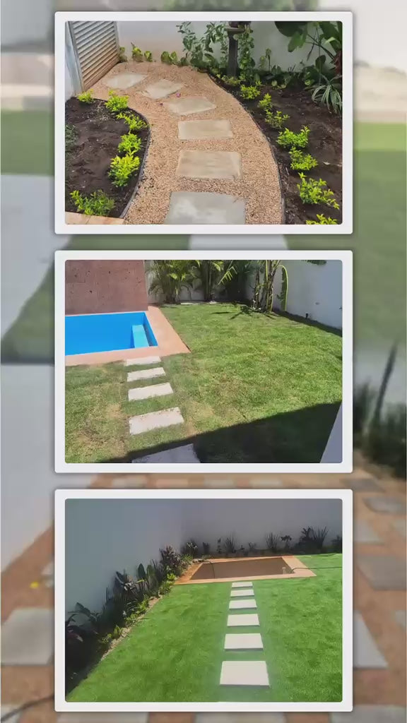 Huella 33 x 53 rectangular de cemento blanco